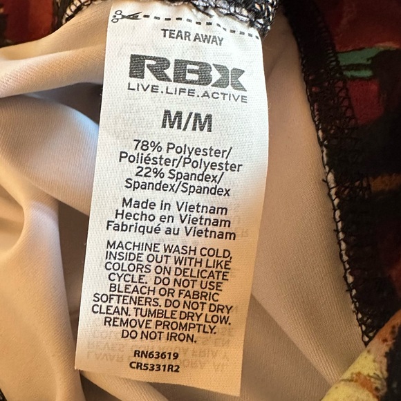RBX 2-Pack: Set of Shorts Women’s Medium (Black and Multicolored) New with Tags - Picture 5 of 15